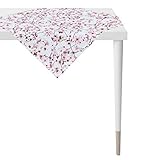 Apelt 6450 Tischdecke l Frühling l Kirschblüte l Hellblau Rose l 88x88