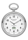 Regent Unisex-Armbanduhr Analog, digital Quarz, Funk One Size, weiß, Silb