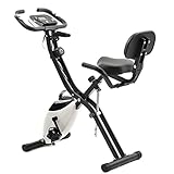 SUNWEII Heimtrainer Fahrrad, 150 kg Belastbar, magnetische faltbares Fitnessfahrrad, Heimtrainer für Cardio Workout Indoor Cycling gelenkschonendes Ganzkörpertraining,W