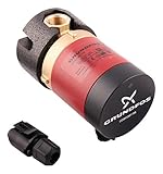 Grundfos 97916771 UP 15-14 B PM 80mm hocheffiziente Zirkulationspumpe/Trinkwasserpumpe, 8 W, 230 V