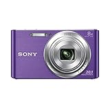 Sony DSC-W830 Digitalkamera (20,1 Megapixel, 8x optischer Zoom, 6,8 cm (2,7 Zoll) LC-Display, 25mm Carl Zeiss Vario Tessar Weitwinkelobjektiv, SteadyShot)