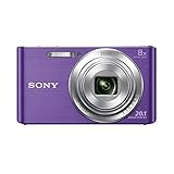 Sony DSC-W830 Digitalkamera (20,1 Megapixel, 8x optischer Zoom, 6,8 cm (2,7 Zoll) LC-Display, 25mm Carl Zeiss Vario Tessar Weitwinkelobjektiv, SteadyShot)