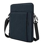 Dadanism 12.9 InchLaptop Hülle Sleeve Kompatibel mit iPad Pro 12.9', iPad 10.2', iPad Air 3 10.5', Wasserabweisend Stoßfest Tasche mit Griff und Schultergurt für Stift, Smart Keyboard - Indig