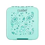 Little Lunch Box Co. Paisley - bunte Bento Box für Kinder - 5 Fächer - PERSONALISIERBAR - auslaufsichere Brotdose (Paisley, ohne Namen)