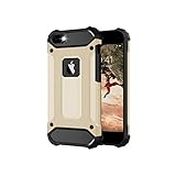 BYONDCASE iPhone 5s Hülle Gold, iPhone 5 Hülle, iPhone SE Hülle 2016 [iPhone 5 Outdoor Case Panzer Hardcase] Hybrid Rundumschutz Ultra Slim kompatibel mit dem iPhone 5 / 5s / SE 2016 C