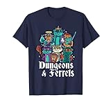 Dungeons and Ferrets RPG D20 Fantasy Roleplaying Gamers T-S