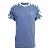 adidas GN3501 3-Stripes Tee T-Shirt Mens Crew Blue L