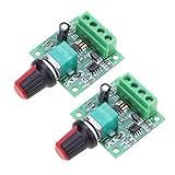 ARCELI 2 Stücke 1,8 V 3 V 5 V 6 V 7,2 V 12 V 2A 30 Watt Niederspannungs-DC-Motordrehzahlregler PWM 1803BK 1803B Einstellbarer F