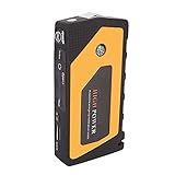 Auto Starthilfe-600A Spitze 18000mAh Batterie-Starthilfe,12V SuperSafe Jump Box(bis zu 6L Benzin- oder 4L Dieselmotoren) mit Überbrückungskabeln,Kompass,4 USB-Ausgangsschnittstelle und 4(EU)