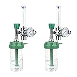 Baalaa 2X G5 / 8-14 10 L/Min Sauerstoffdruckregler O2-Druckreduzierventil-Durchflussmesser für Sauerstoffinhalator-Gasreg