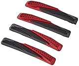 XLC Unisex – Erwachsene Bremsschuhe Ersatzbremsgummi BS-X02 4er Set 72 mm, Schwarz, Rot, One S