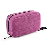 DAGUAI Toilette Taschen Reise Waschbeutel Weibliche Tragbare Männer Geschäftsreise Reisebedarf Set Aufbewahrungstasche Flut wasserdichte Make-up-Tasche (Color : Purple, Size : 22x14x7cm)