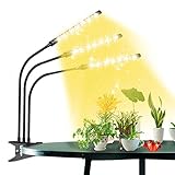 LED Pflanzenlampe,Romwish 198 LEDs, Mit Timer, 9 Stufen Dimmbar wachstumslampe Pflanzenlicht , mit rot-blau-weißem Vollspektrum, Geeignet für Gewächshaus, Innengarten, Gemüse- und Obstw