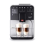 Melitta Caffeo Barista T Smart F831-101, Kaffeevollautomat, Smartphone-Steuerung mit Connect App, One Touch Funktion, Silb