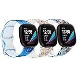 Baaletc Kompatibel mit Fitbit Sense/Fitbit Versa 3 Armband, Weiches TPU Ersatzband Uhrenarmband Zubehör für Fitbit Sense/Fitbit Versa 3