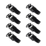 Hebelverschluss Kappenschloss Kistenverschluss Klappverschluss Edelstahl Schublade Verschluss Schnappverschluss Kniehebelspanner 8 Stück für Box Toolbox Schublade Schrank Truhe Tresor S