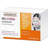 Ibu-Lysin-ratiopharm 400 mg Filmtabletten bei Schmerzen und Fieber, 50 St. Tab