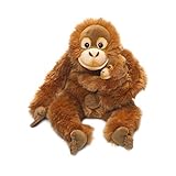 WWF WWF16112 World Wildlife Fund Plüsch Orang-Utan Mutter mit Baby, realistisch gestaltetes Plüschtier, ca. 25 cm groß und wunderbar weich, b