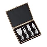 Cilio C294804 294804 Käsemesser-Set Piave 4-teilig, in Holz-Geschenkbox