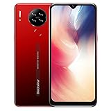 Blackview A80S (2021) Smartphone ohne Vertrag, 4GB + 64 GB Octa-Core 6,21 Zoll HD+ Waterdrop Display,4200mAh Akku 13MP Quad-Kamera, Face ID/Fingerabdruck/GPS, Android 10 Dual-SIM 4G Handy - R