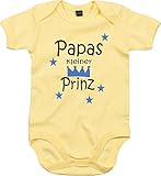 WarmherzIch Baby Body Papas kleiner Prinz Strampler liebevoll bedruckt König Chef ein und Alles King