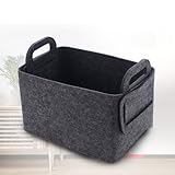 YYWL Feuerholzkorb Feuerholzkorb Weide Grau Rubberneck Kaminholztasche Holz für Zeitungen und Spielzeug, Einkaufstasche,50x32x35