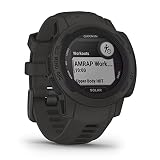 Garmin Instinct 2S Solar – schlanke GPS-Smartwatch mit bis zu 51 Tagen Akkulaufzeit, über 40 Sport-Apps, Smart Notifications, Garmin Pay, Trainingszustand, Fitnessalter oder Schlafanaly