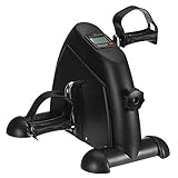 ZDMNBP Mini-Pedal-Heimtrainer Trainer Arm/Bein Physiotherapie-Zyklus Indoor Cycling Bikes LCD-Display Stepper Home Gym Fitnessgeräte CCAN