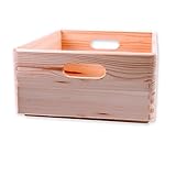 Holzkiste Allzweckkiste 40x30x14 cm - Stapelbox Größe 3 kombinierb