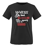 Comedy Shirts - Ich Weiss du hast Recht Aber Meine Meinung gefällt Mir Besser - Herren T-Shirt - Schwarz/Weiss-Rot Gr. 3XL