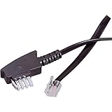 Fax Anschlusskabel gebrückt [1x TAE-N-Stecker - 1x RJ11-Stecker 6p2c] 3.00 m Schwarz B