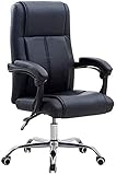 Suge Home Office Chair Einstellbare Höhe, PU Chefsessel, 360 ° Drehstuhl, Geeignet for Familie, Büro B