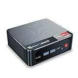 Beelink Ser Mini PC Windows10 Pro, AMD Ryzen 7 3750H, DDR4 16GB RAM 512GB NVMe SSD, Radeon Vega 10 Graphics, Support Windows11, WiFi, Dual HDMI, Typc-C 4K@60Hz Output, Mini Desktop Comp