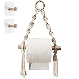 Kaimeilai Vintage Handtuchhalter, Toilettenpapierhalter Ohne Bohren Klopapierhalter Klopapierrollenhalter Jute Seil Handtuchhalter, Rollenhalter für WC Badezimmer Bad Vintage Dekoration Industrie S