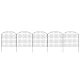 vidaXL Teichzaun Set Oberbogen Steckzaun Gartenzaun Gitterzaun Zaunset Zaun Freigehege Metallzaun 77,5x78,5cm Grün Stahldraht mit Pulverbeschichtung