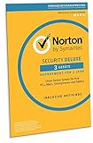 Norton Security Deluxe 2019 | 3 Geräte | 1 Jahr | PC/Mac/iOS/Android | Download, Aktivierungscode in Frustfreier Verpackung