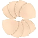 TopBine 3 Paar BH-Pads, BH-Polstereinsatz, herausnehmbare Sport-BH-Einlagen, verwendet für Bademode und Bikinis Gr. 85, Beige L