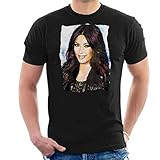 VINTRO Herren T-Shirt Kim Kardashian Smiling Original Portrait by Sidney Maurer professionell bedruckt Gr. L, Schw