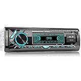 XOMAX XM-RD276 Autoradio mit DAB+ Tuner und Antenne I FM RDS I Bluetooth Freisprecheinrichtung I 2xUSB, SD, Aux I 7 Farben I 1 DIN