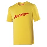 T-Shirt mit original 'Baywatch'-Schriftzug, gelb, Cooltex Gr. XXL, gelb