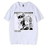 XSLGOGO Jujutsu Kaisen T-Shirt Unisex Kurzarm Casual Tops Itadori Yuji Anime Charakter Cosplay Sw