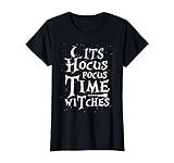 Damen It's Hocus Pocus Time Witches Lustiges Halloween T-S