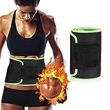 JATEKA Bauchweggürtel Fitnessgürtel Schwitzgürtel Taille Trainer für Damen Herren - Verstellbarer Neopren Hot Sauna Belt, Rückenstabilisierung Gewichthebergürtel Schweiß Ab Gürtel Taillen MEHRWEG