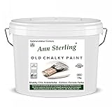 1,5 Kg Ann Sterling Kreidefarbe Shabby Chic Farbe: Chalky White/Weiß Lack Chalky Paint 1.5 Kilo / 1 L