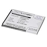vhbw Akku kompatibel mit Elson Mobistel Cynus T8 Handy Smartphone Telefon (2000mAh, 3,8V, Li-Ion)