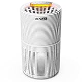 RENPHO Luftreiniger für Allergiker bis zu 66㎡, Air Purifier Raumluftreiniger mit Schlafmodus, Nachtlicht, Timer, H13 HEPA Luftfilter gegen Schimmel, Pollen, Staub für Raucher, Wohnung, S