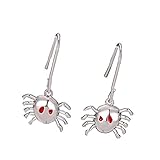 Inecklaced 925er Silber Ohrringe Damen, Petite Platinum Drop Oil Crab Ohrclips Modetemperament Exquisite Unregelmäßige Ohrhaken, Partygeschenk Hypoallergenes Blei Kostenlose Ohrstecker Schmuckzubehö