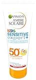 Garnier Ambre Solaire Sonnencreme Kinder Sensitive Expert+ / Sonnenschutz für Kinder wasserfest/LSF 50+ für empfindliche Haut, 1er Pack - 200