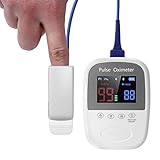 Joyfitness Finger-Pulsoximeter Deluxe-Modell Digitales Blutsauerstoff- Und Pulssensor-Messgerät, OLED Tragbares Oximetrie-Blutsauerstoff-Sättigungsmessgerät SpO2 Finger-Pulsoximeter-Messw