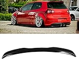 ABS Gloss Black Heckspoiler Maxton Style Kofferraumdeckel Wing Boot Cover für Volkswagen Golf Mk5 R32 GTI 2005-2008 Spoilerflüg